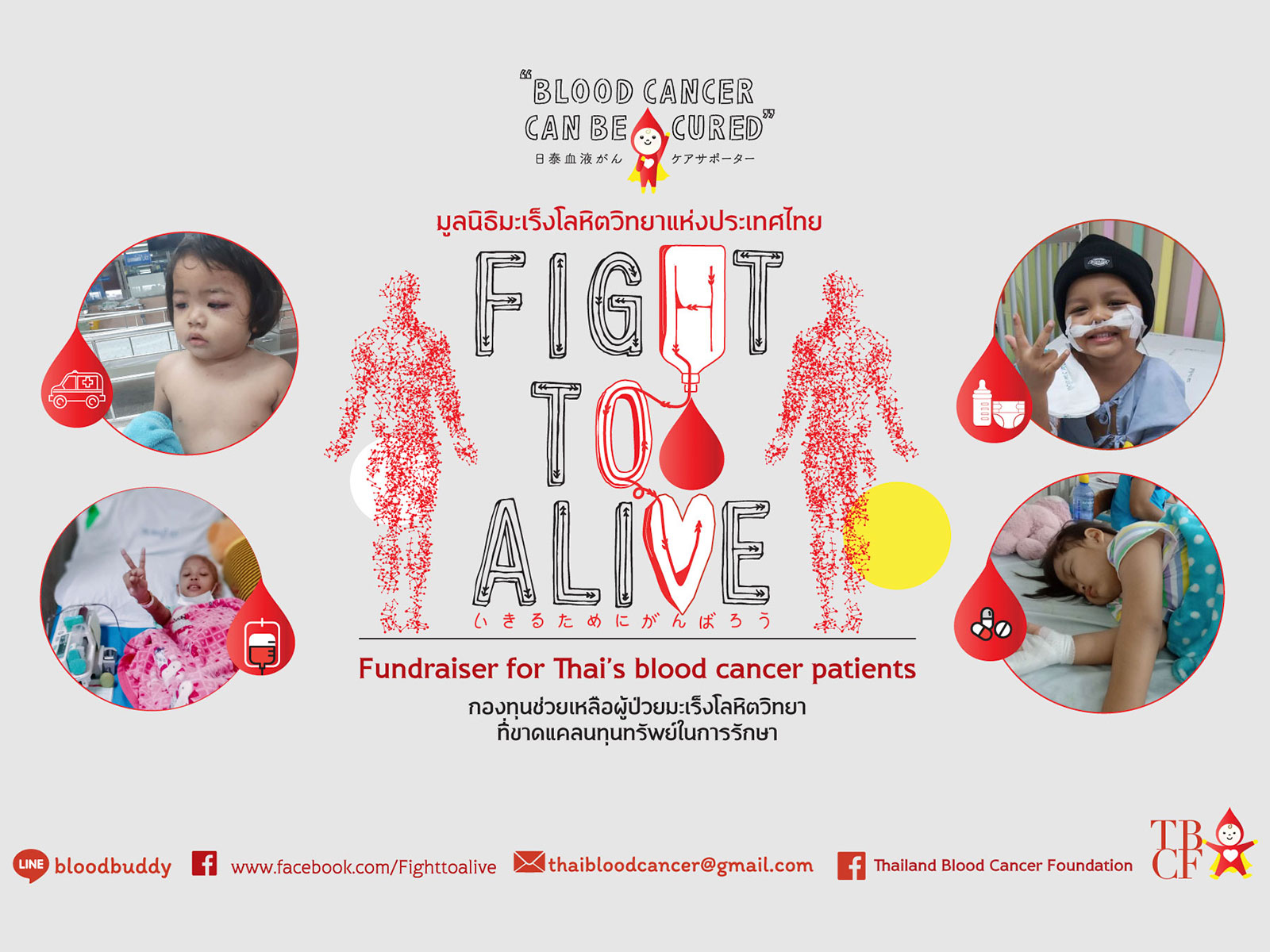 Fight to Alive กองทุนช่วยเหลือผู้ป่วยมะเร็งโลหิตวิทยาที่ขาดแคลนทุนทรัพย์